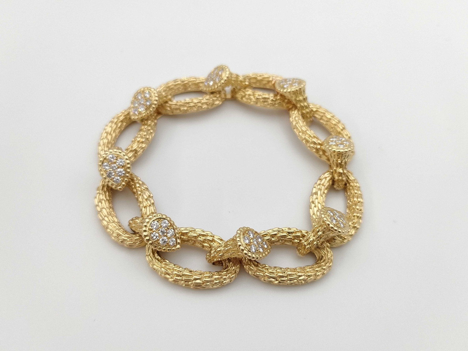 Boucheron Serpent Boheme Diamond 18K Yellow Gold Vintage Bracelet (1 of 7)