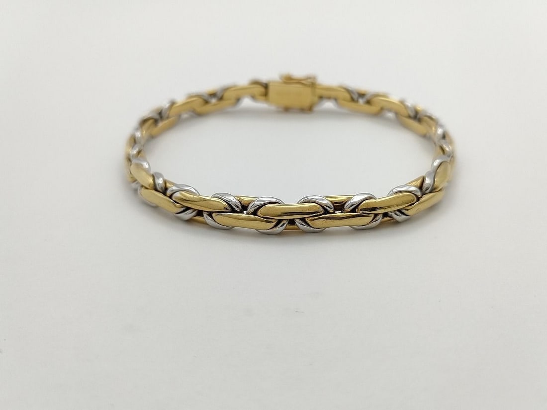 Chaumet Two-Tone Link 18K Yellow & White Gold Bracelet (1 of 7)