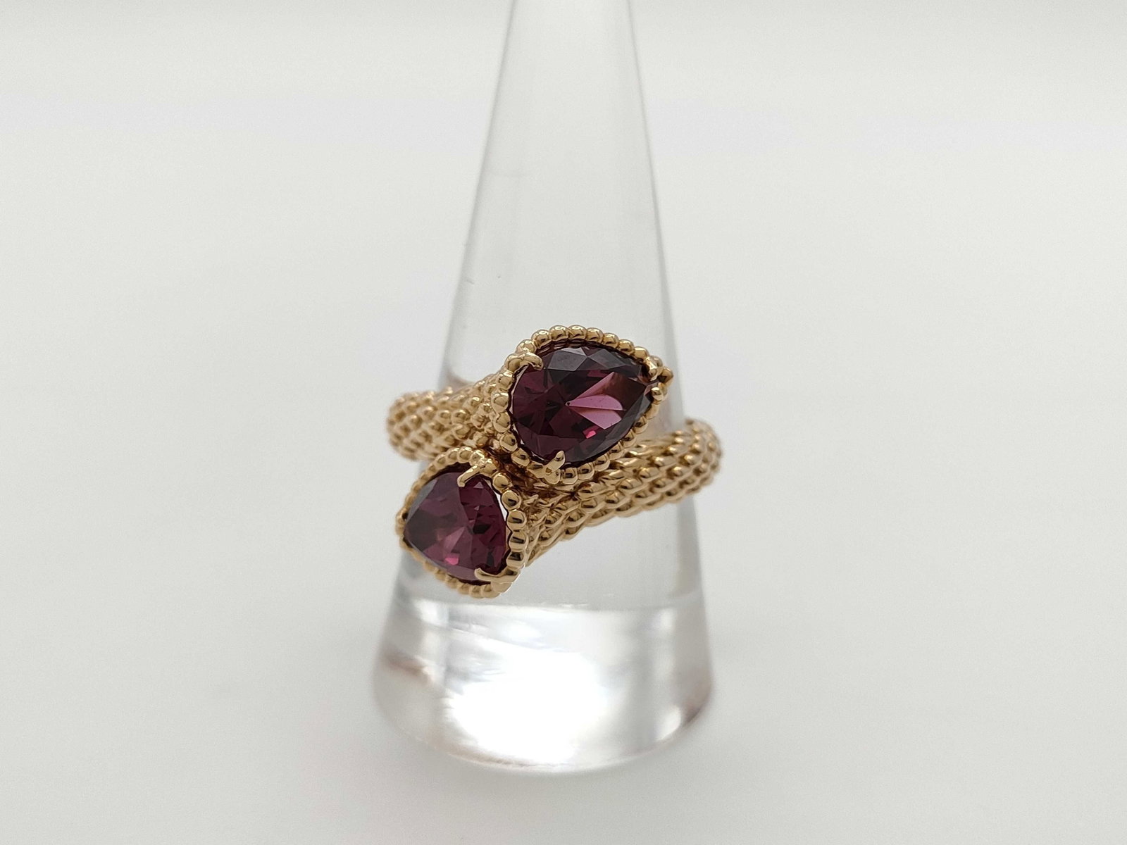 Boucheron Serpent Boheme Garnet 18K Rose Gold Ring (1 of 5)