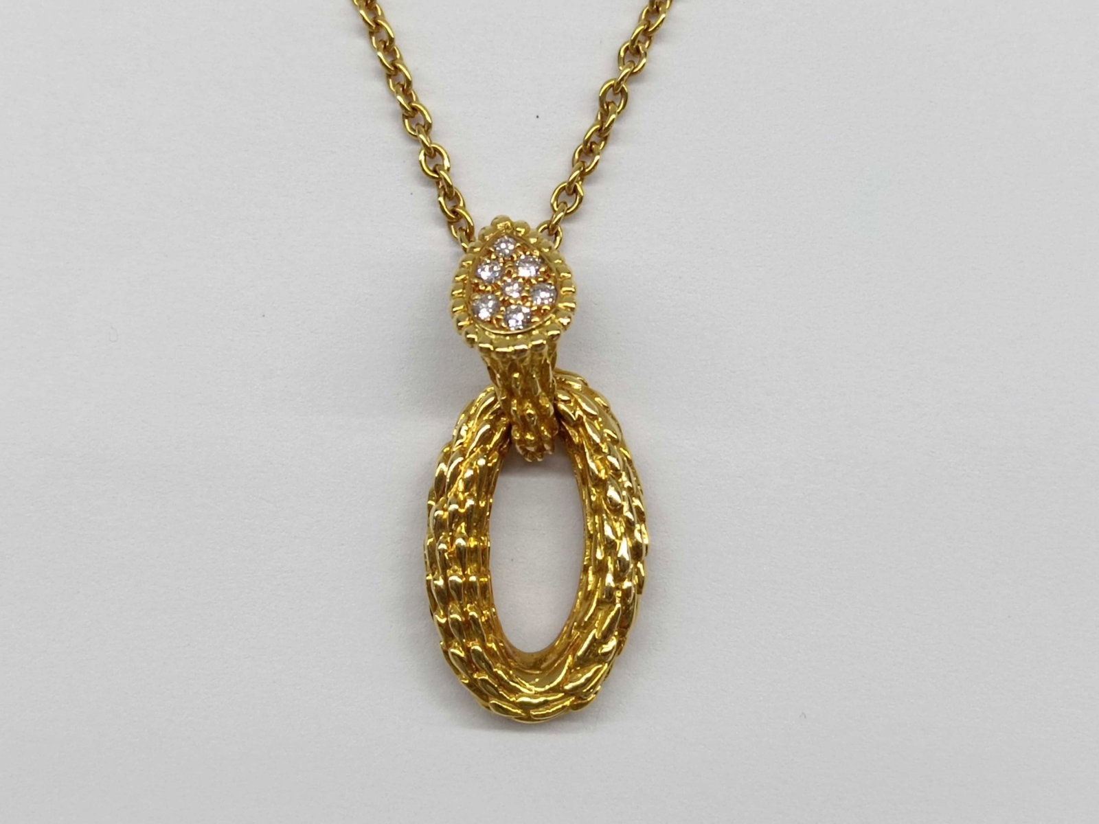 Boucheron Serpent Boheme Diamond 18K Yellow Gold Pendant Necklace (1 of 6)