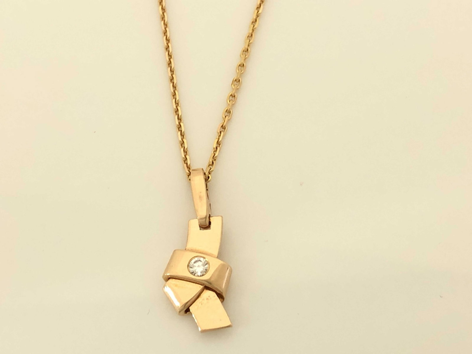 Cartier Love Knot 18K Gold Pendant Necklace (1 of 4)
