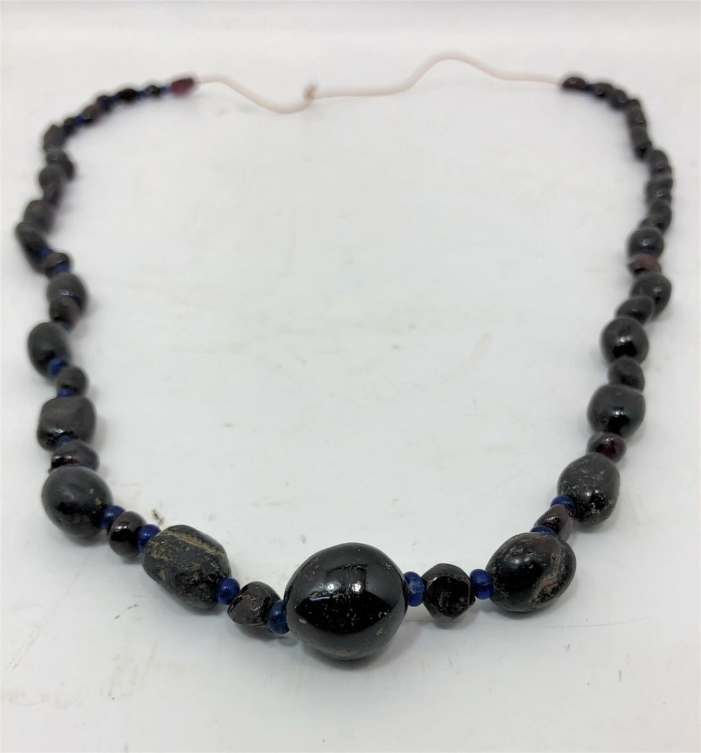 Sassanian Islamic Garnet & Glass Necklace (1 of 5)