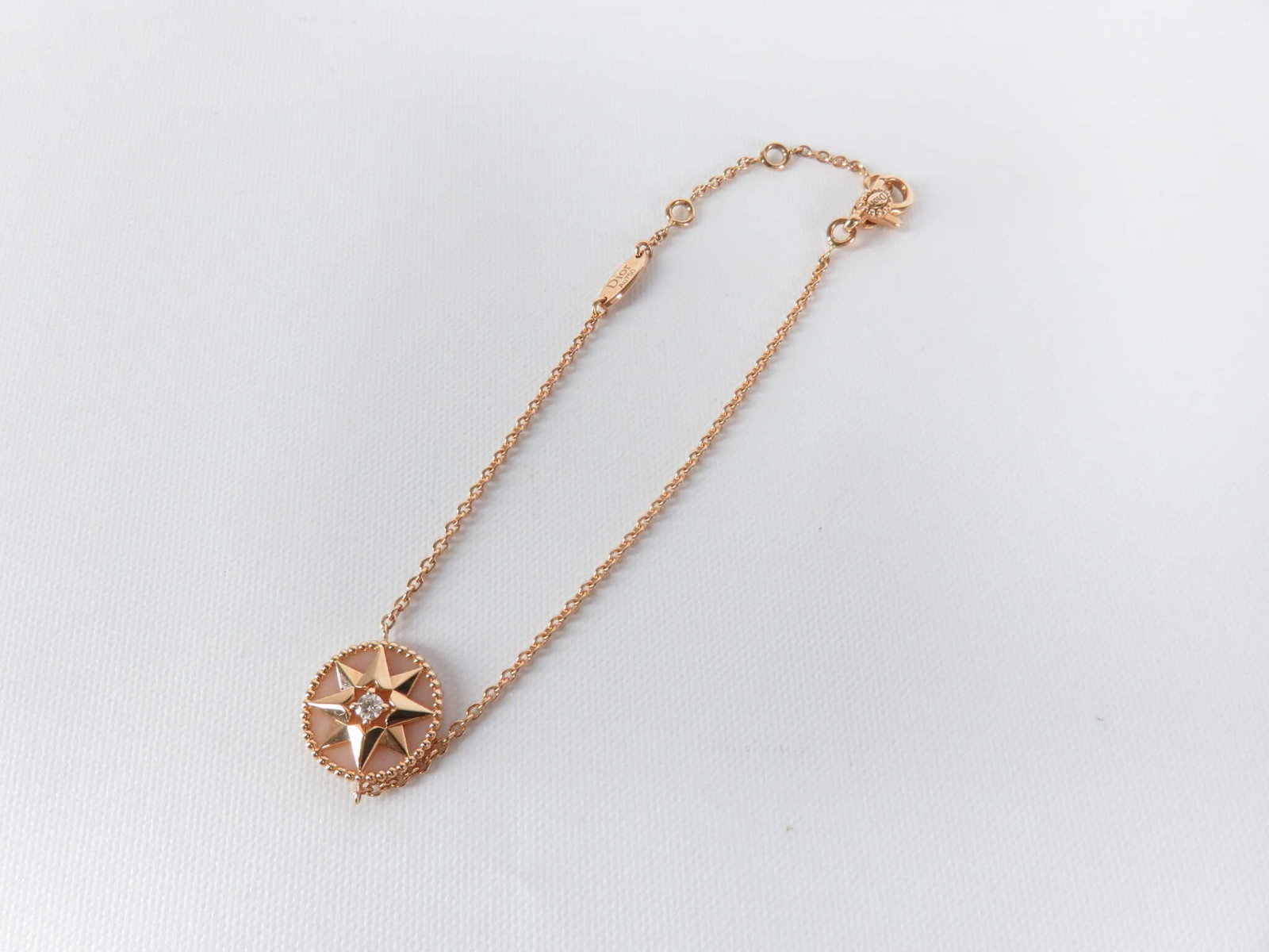 Dior Rose des Vents Pink Opal Diamond 18K Rose Gold Bracelet (1 of 3)