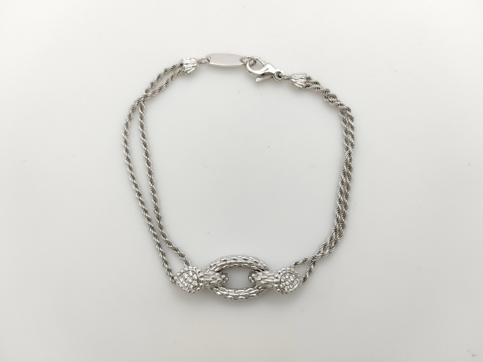 Serpent Boheme Diamond 18K White Gold Chain Bracelet (1 of 5)