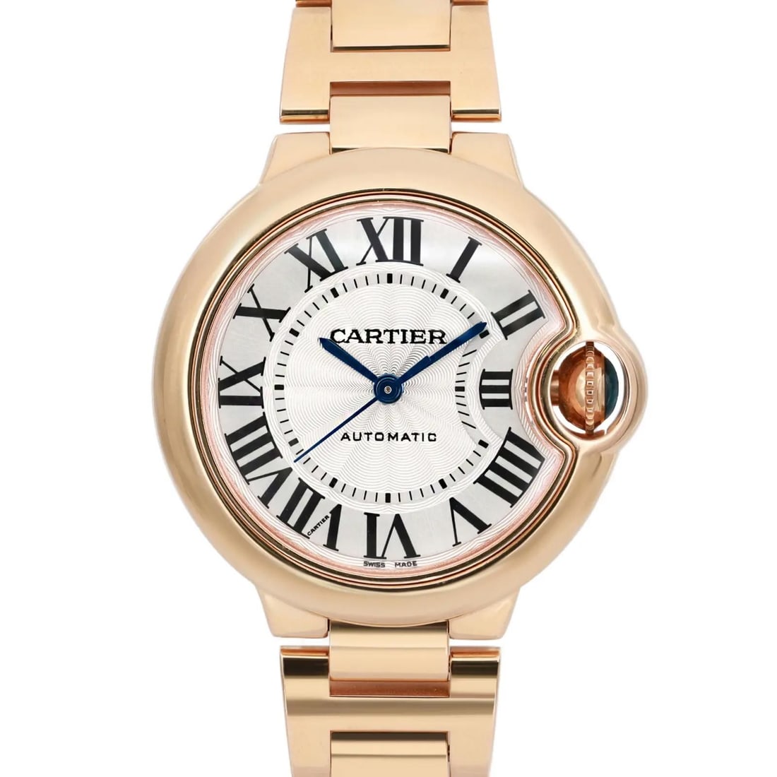 Cartier Ballon Bleu De 33mm Rose Gold Watch: Title/Medium: Cartier Ballon Bleu De Watch 33mm Origin/Year: Switzerland, 2010-2019 Dimensions: 33 mm case diameter, 10 mm case thickness Condition: Excellent condition, recently serviced Provenance: 