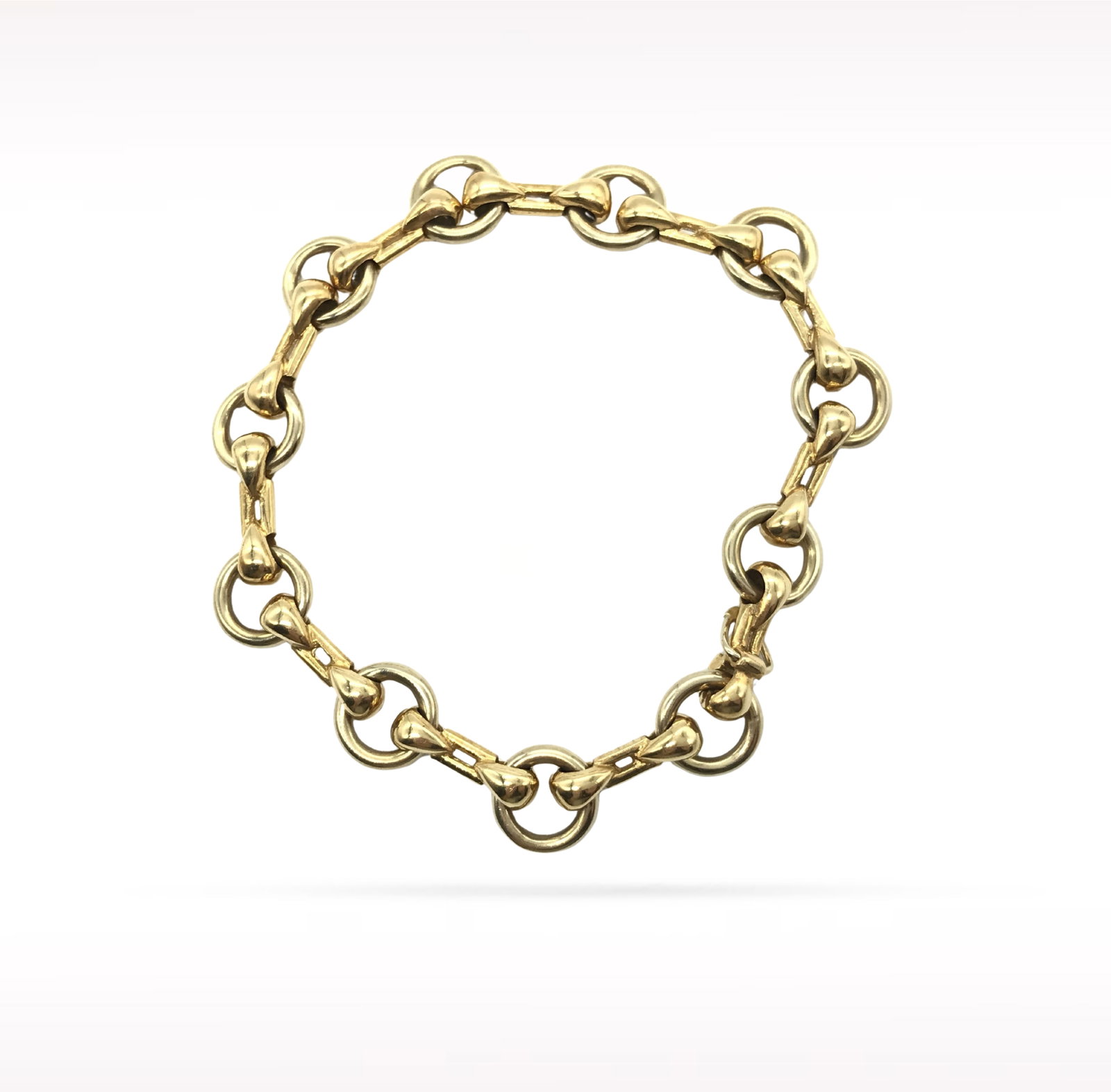 Cartier Unique Circle Link 18K Yellow Gold Chain Bracelet (1 of 4)