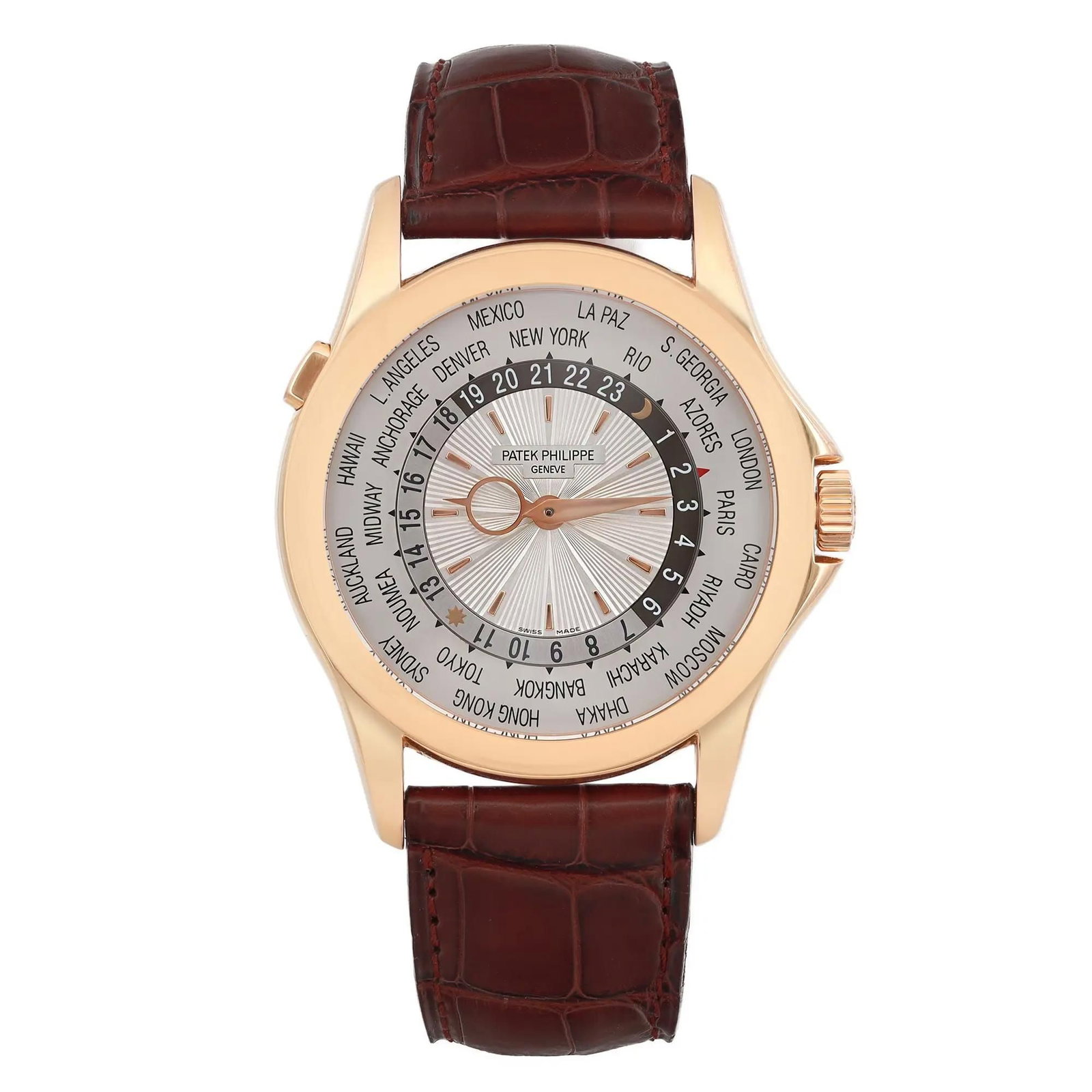 Patek Philippe World Time 18k Rose Gold Watch (1 of 6)