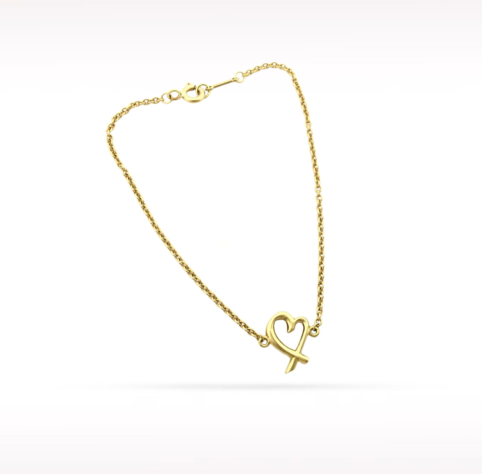 Tiffany & Co. Paloma Picasso Loving Heart 18K Yellow Gold Bracelet (1 of 2)