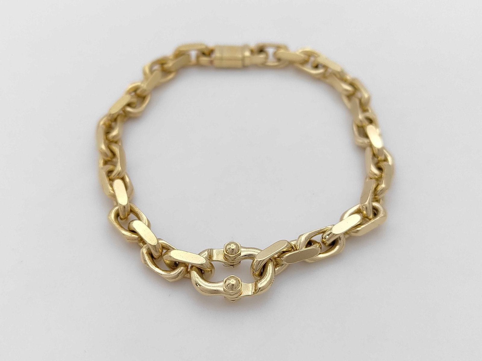 Tiffany & Co. Makers T Thick Link 18K Yellow Gold Bracelet (1 of 3)