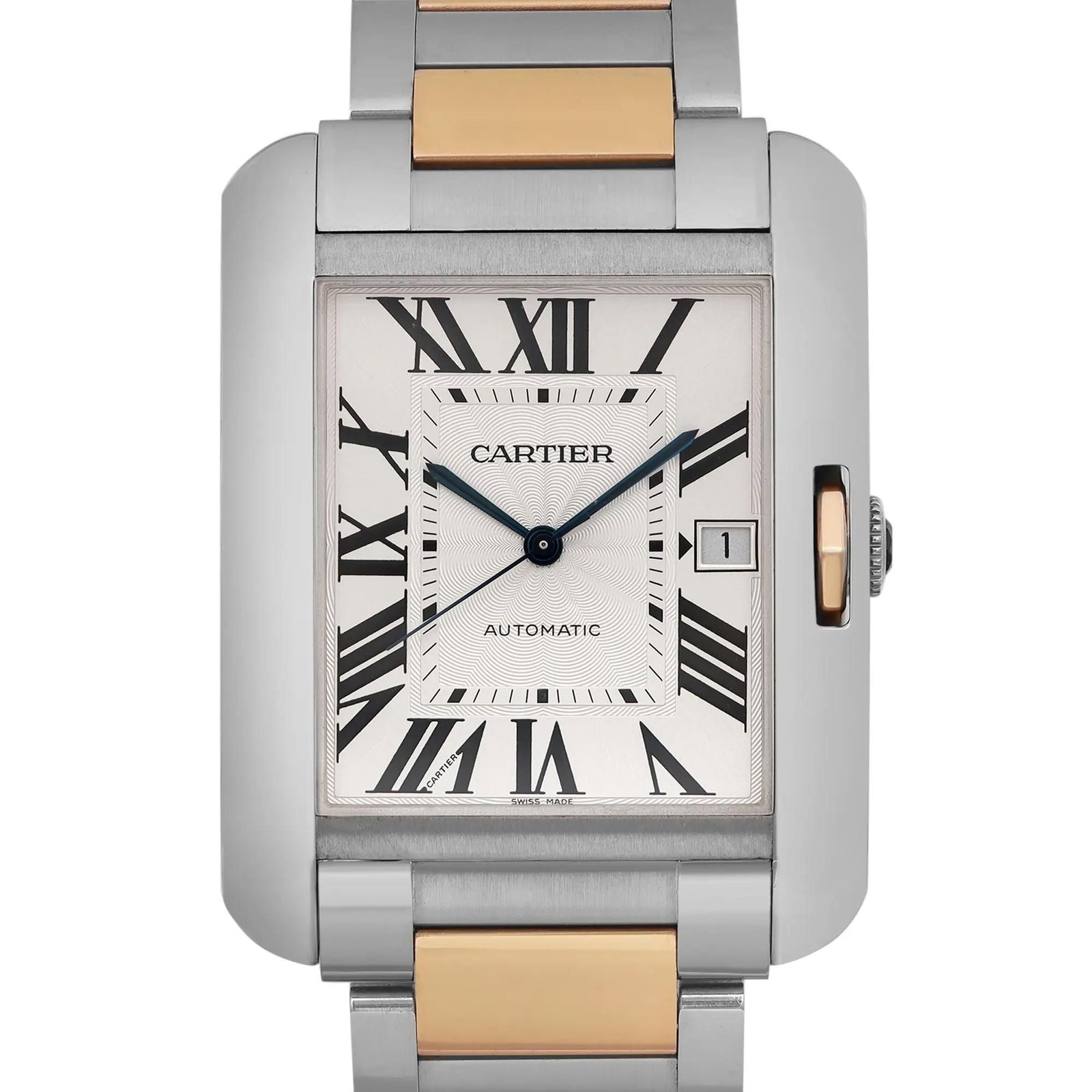 Cartier Tank Anglaise XL 18K Rose Gold Watch: Title/Medium: Cartier Tank Anglaise XL Wristwatch Origin/Year: Switzerland, 2010-2019 Dimensions: Case Size: 30.2 mm Case Thickness: 7 mm Band Width: 14 mm Wrist Fit: 7.75 Inches <