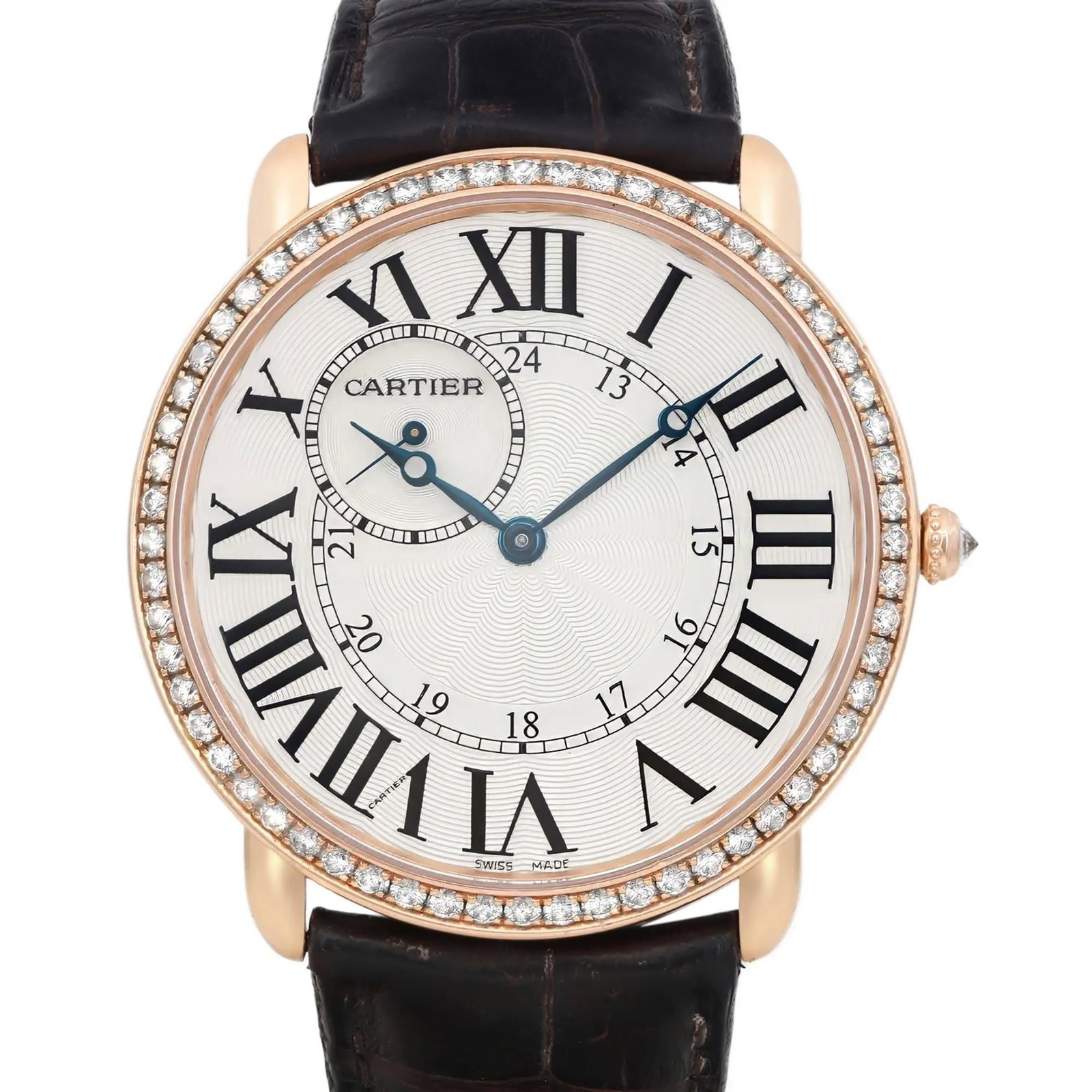 Cartier Ronde Louis 18K Rose Gold Watch: Title/Medium: Cartier Ronde Louis 18K Rose Gold Watch Origin/Year: Switzerland, 2010-Now Dimensions: Case Size: 42 mm Case Thickness: 7 mm Band Width: 18 mm Condition: Pre-Owned, good