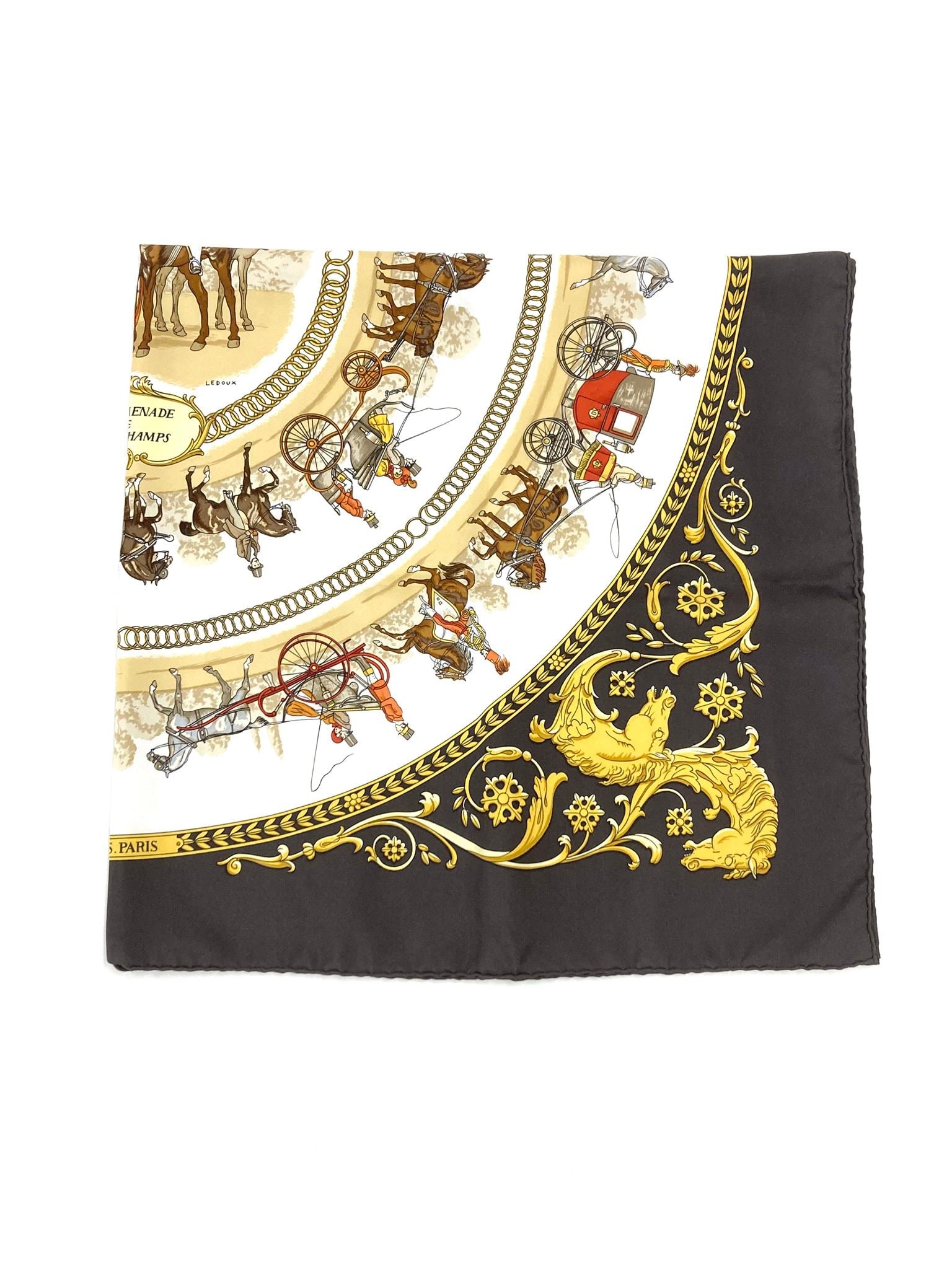 Hermes La Promenade de Longchamps Silk Scarf (1 of 4)