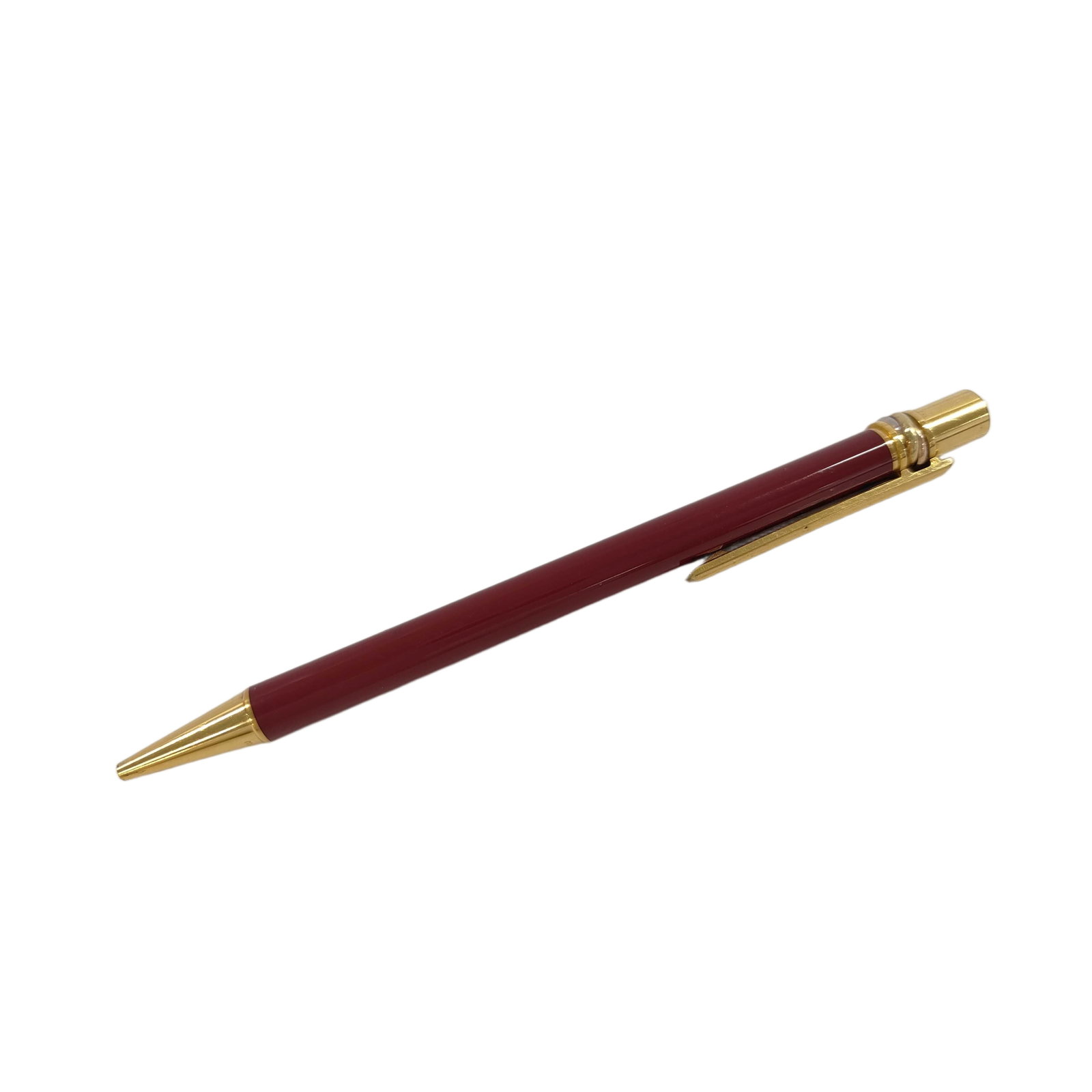 Vintage Cartier Red Lacquer-Style and Gold-Tone Mechanical Pencil (1 of 5)