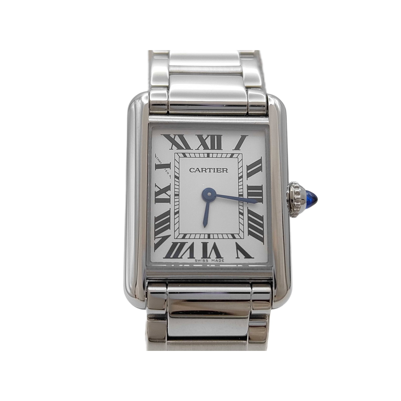 Cartier Tank Must WSTA0051 Quartz Women's Watch with Box: Title/Medium: Cartier Tank Must WSTA0051 Quartz Women's Watch Origin/Year: Certified on July 26, 2021 Dimensions: Not specified Condition: Minor scratches overall Minor chip on the crystal M