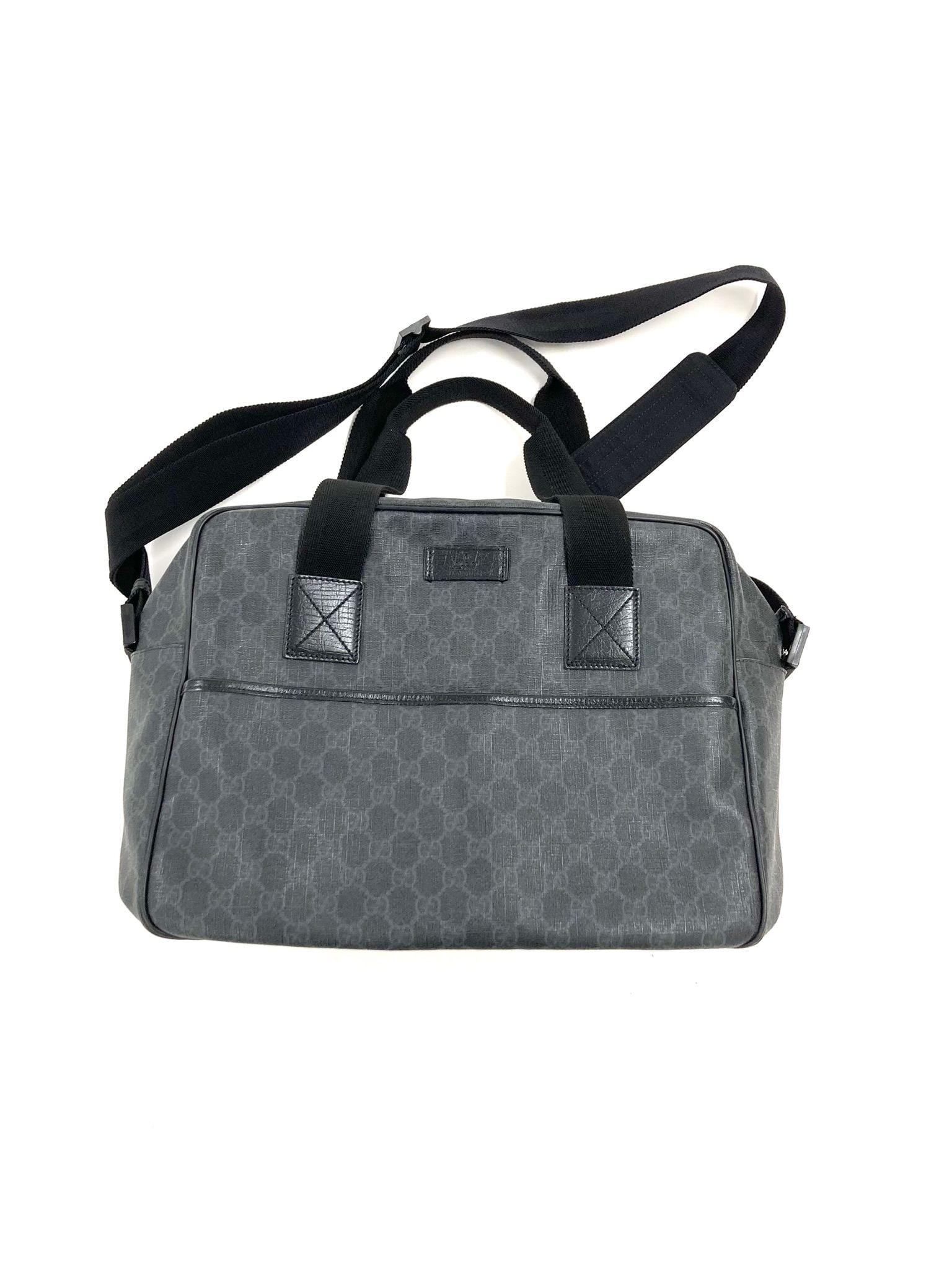 Gucci Black GG Supreme Travel Duffle Bag (1 of 4)