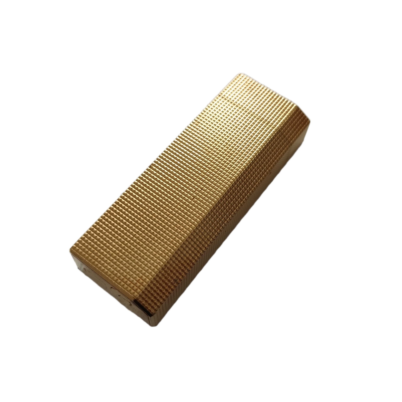 Vintage Cartier Gold Tone Textured Metal Rectangular Lighter (1 of 5)