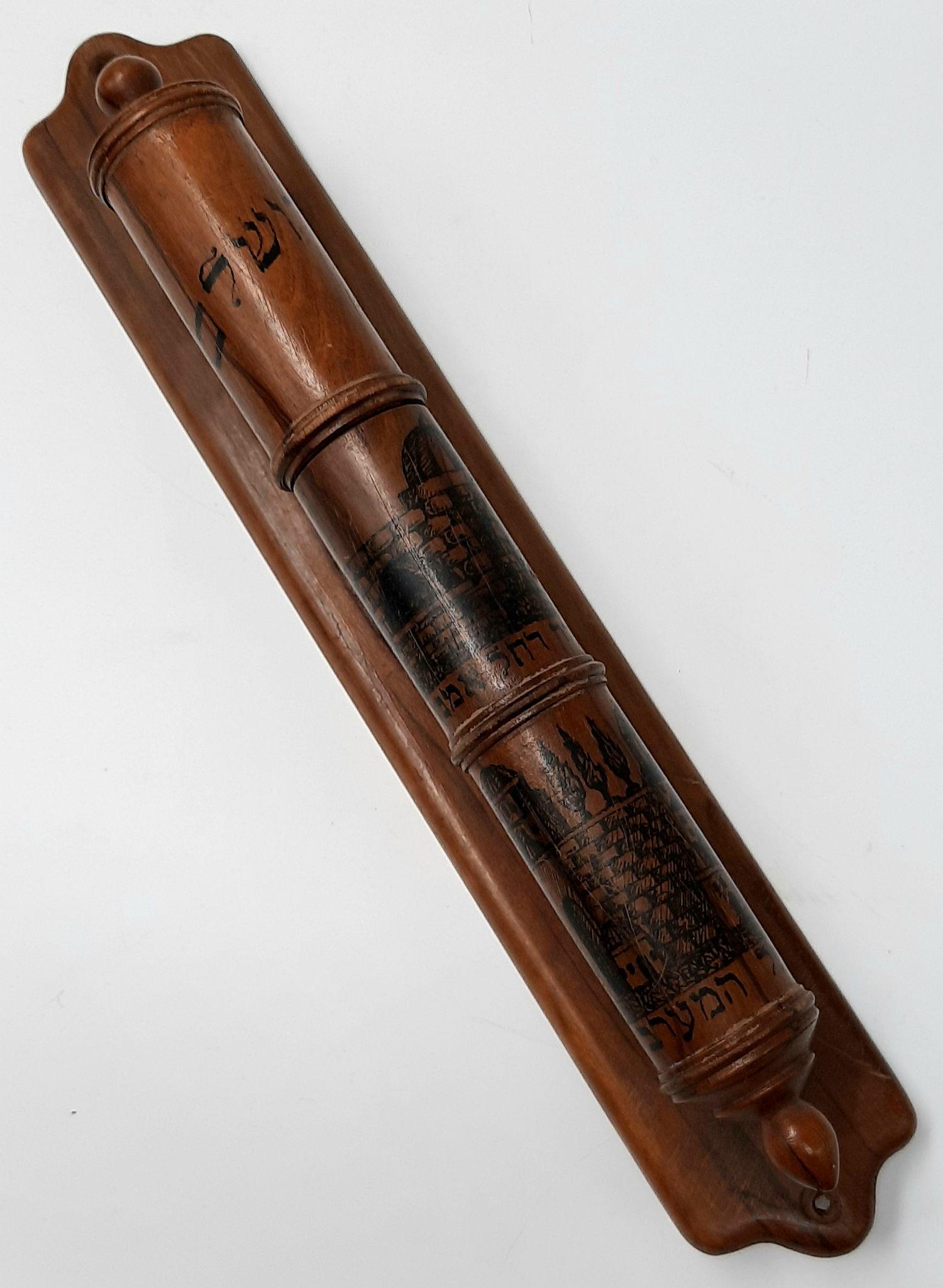 Pre-Bezalel Olive Tree Mezuzah Rachel's Tomb Wailing (1 of 6)