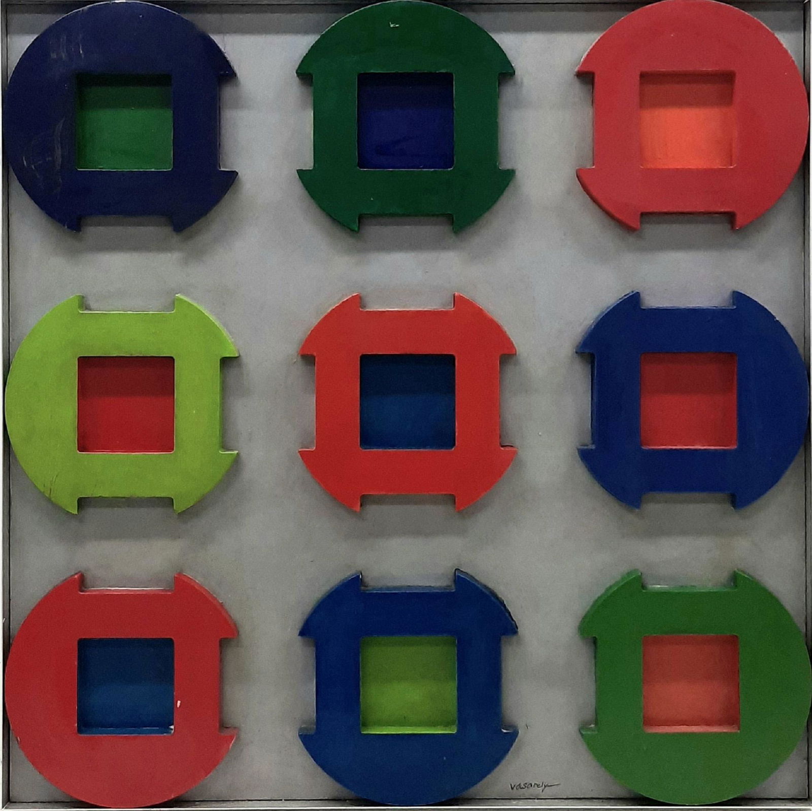 Signed Vasarely - Geometry (1 of 2)