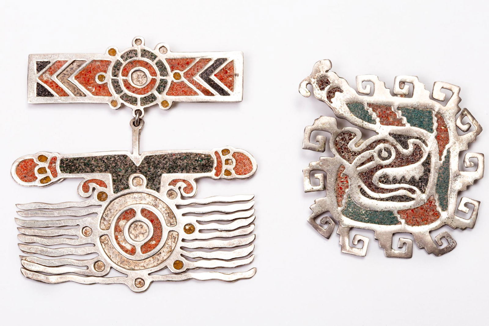 Mexican Silver Pins Inlay Crafting (1 of 2)
