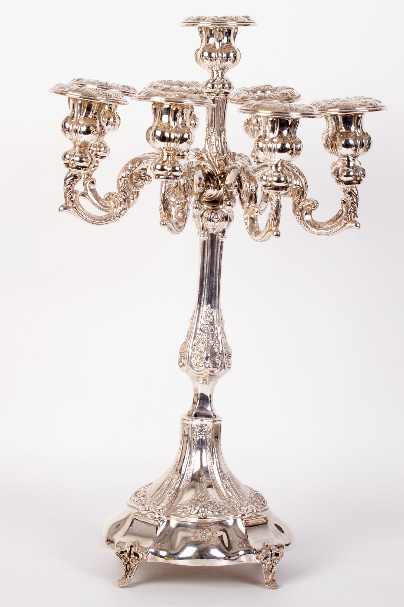 Impressive Silver Candelabara (1 of 3)