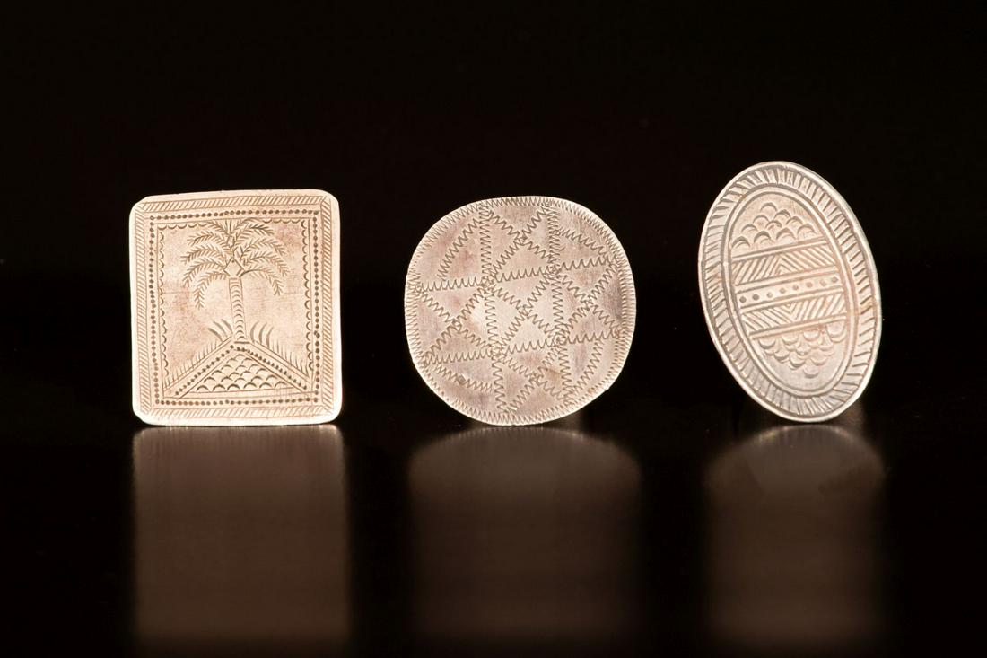 A lot of three silver rings - egypt (1 of 3)