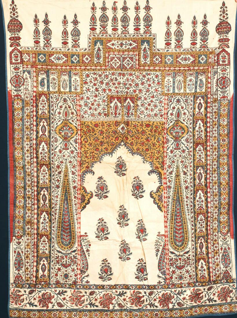 A pair of Kalamkari fabrics - Persia - Omar Khayyam - (1 of 4)