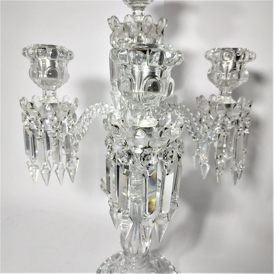 Baccarat- crystal candelabra with 5 stems (1 of 8)