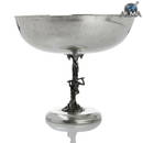 Silver Fruit Bowl w/ a Fancy Leg w/ Satyr Figure