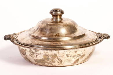 French Art-Deco Silver Dish