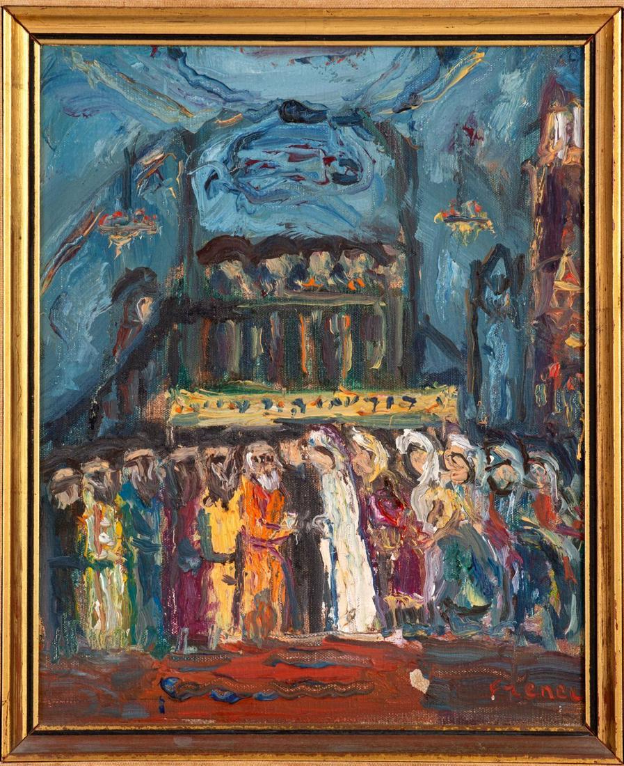 Yitzhak Frenkel Frenel (1899-1981) - "Jewish Wedding" (1 of 3)