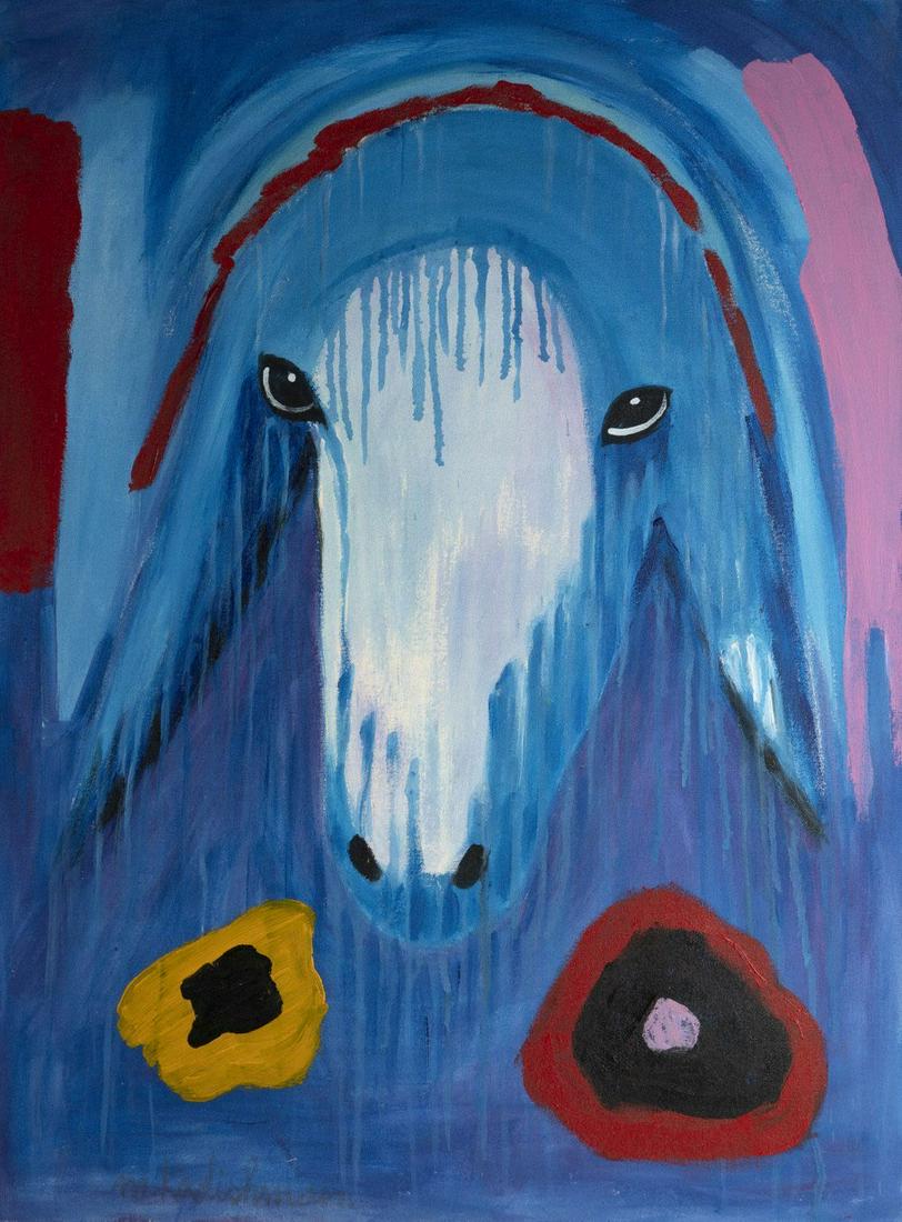 Menashe Kadishman "Blue Head" (1 of 4)