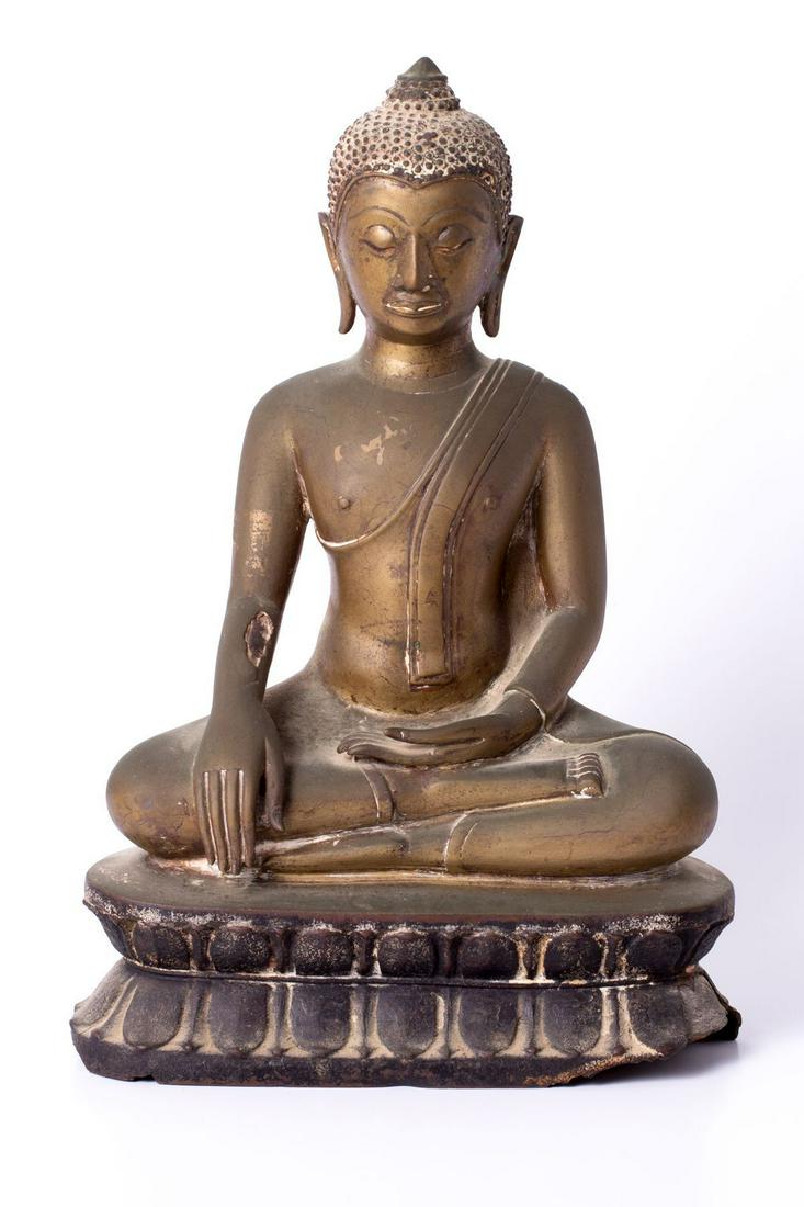 Bronze Thai Buddha, 17th century (1 of 3)