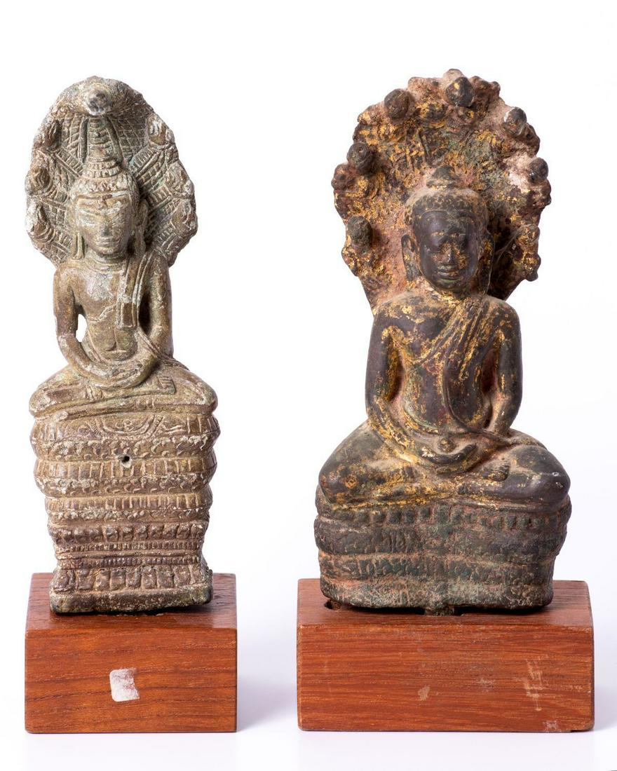 Two Early Cambodian Buddha Sculptures, 12th-13th century (1 of 3)