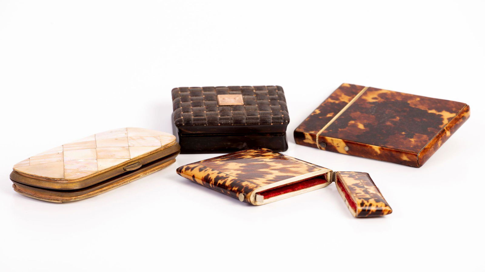 Assortment of 4 Antique Pocket Items Made of Different Materials (1 of 3)