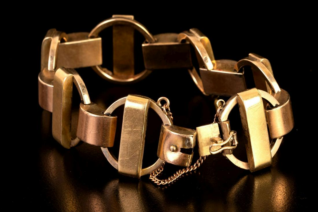 retro 14K gold bracelet (1 of 3)