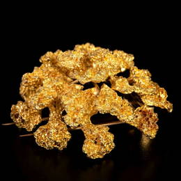 Massive 18K Gold Brooch