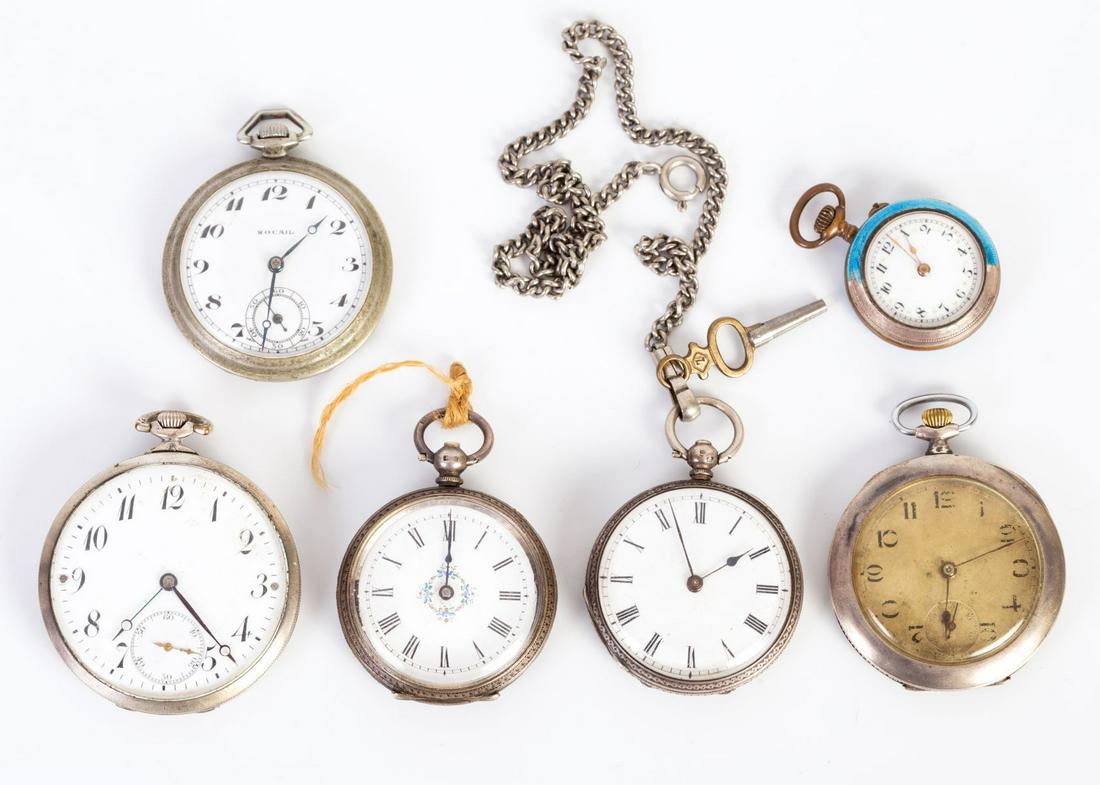 Assortment of 6 Pocket Watches (1 of 2)