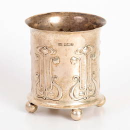 Art Nouveau English Silver cup(Sheffield, 1908)