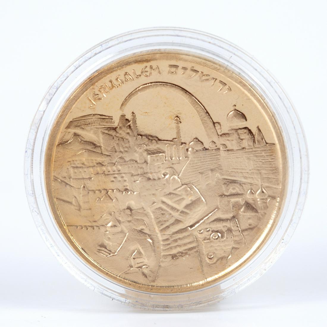 Gold Medal Issued By Israel Coins And Medals Corp. Jerusalem