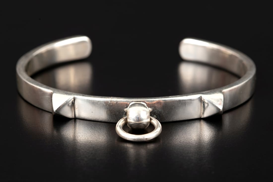 Silver bracelet made by HERMES (1 of 3)