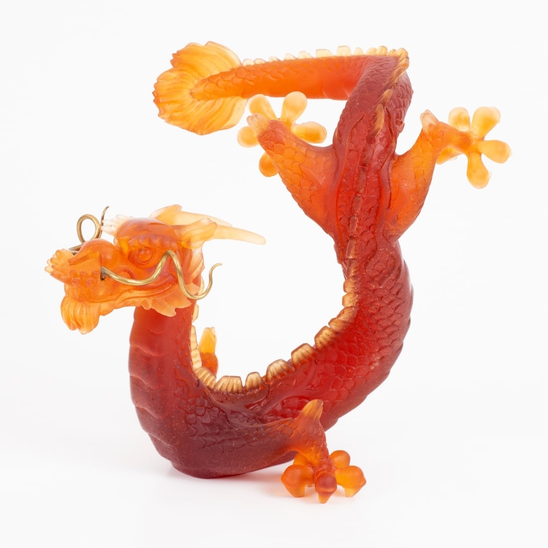 Glass art figurine of a dragon by Daum (1 of 3)
