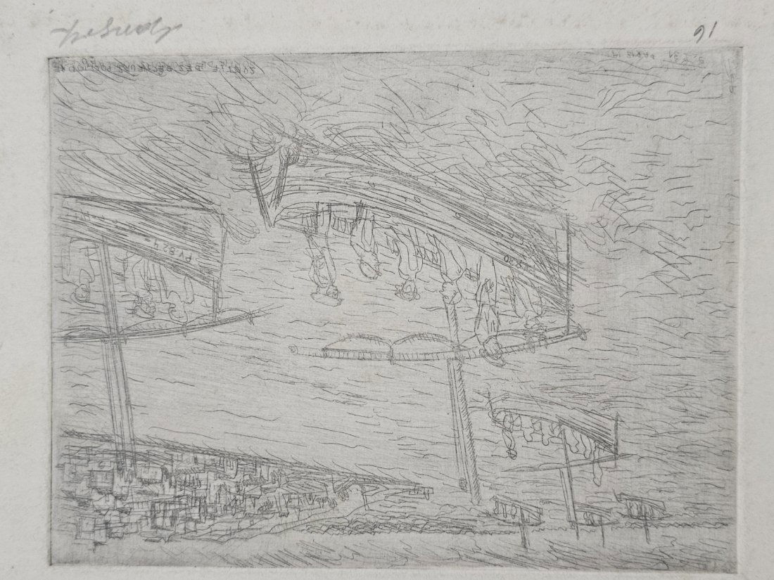 "River Cruise" - engraving, Paul Gangolf (1 of 2)