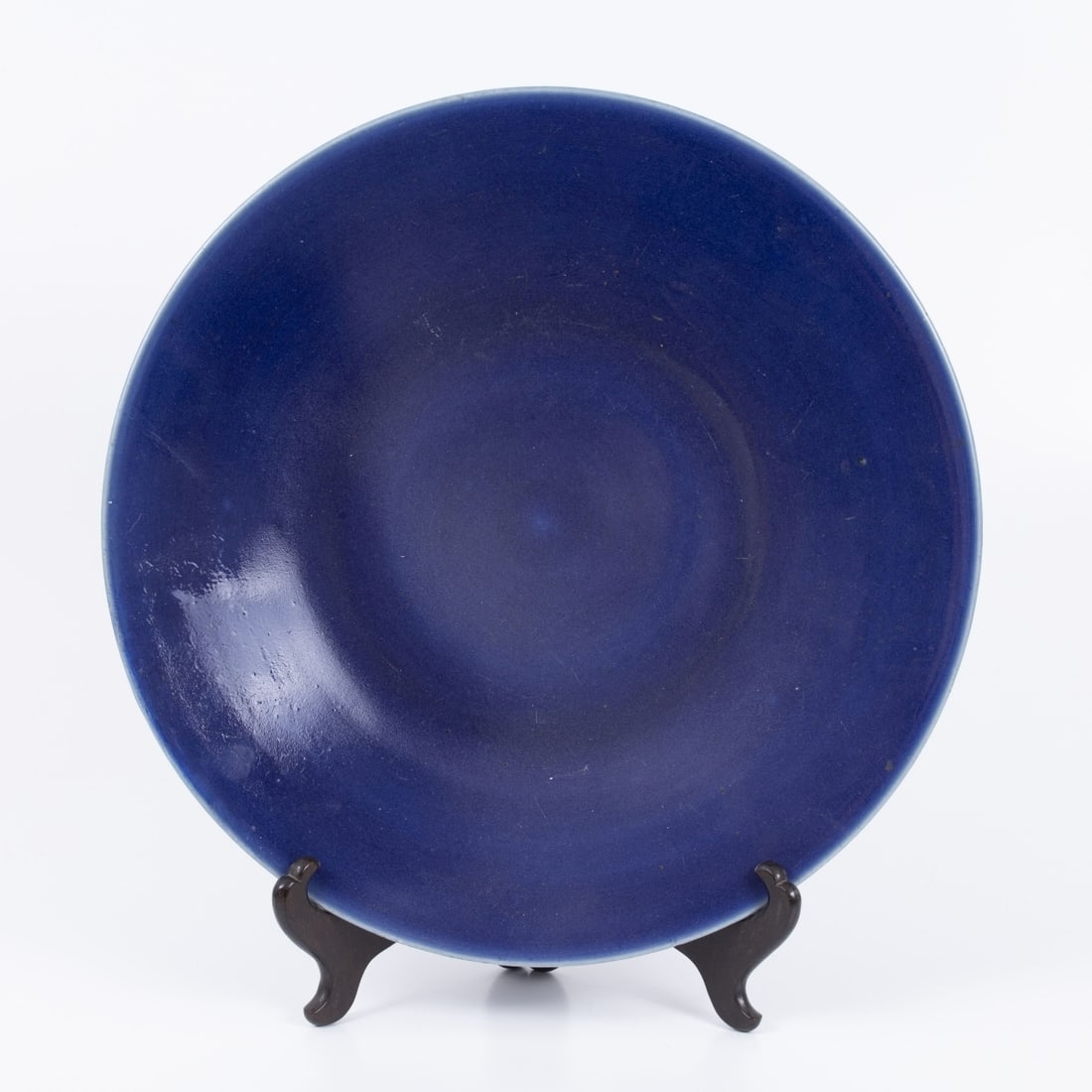 Large Blue Porcelain Plate, China Qing Dynasty (Qing 1644-1911) (1 of 3)