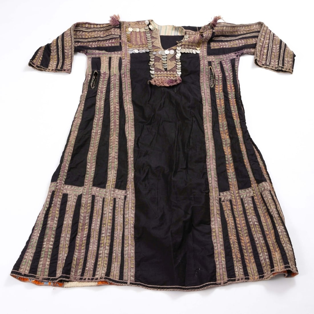 Palestinian dress with coins, Israel early 20th century (1 of 2)