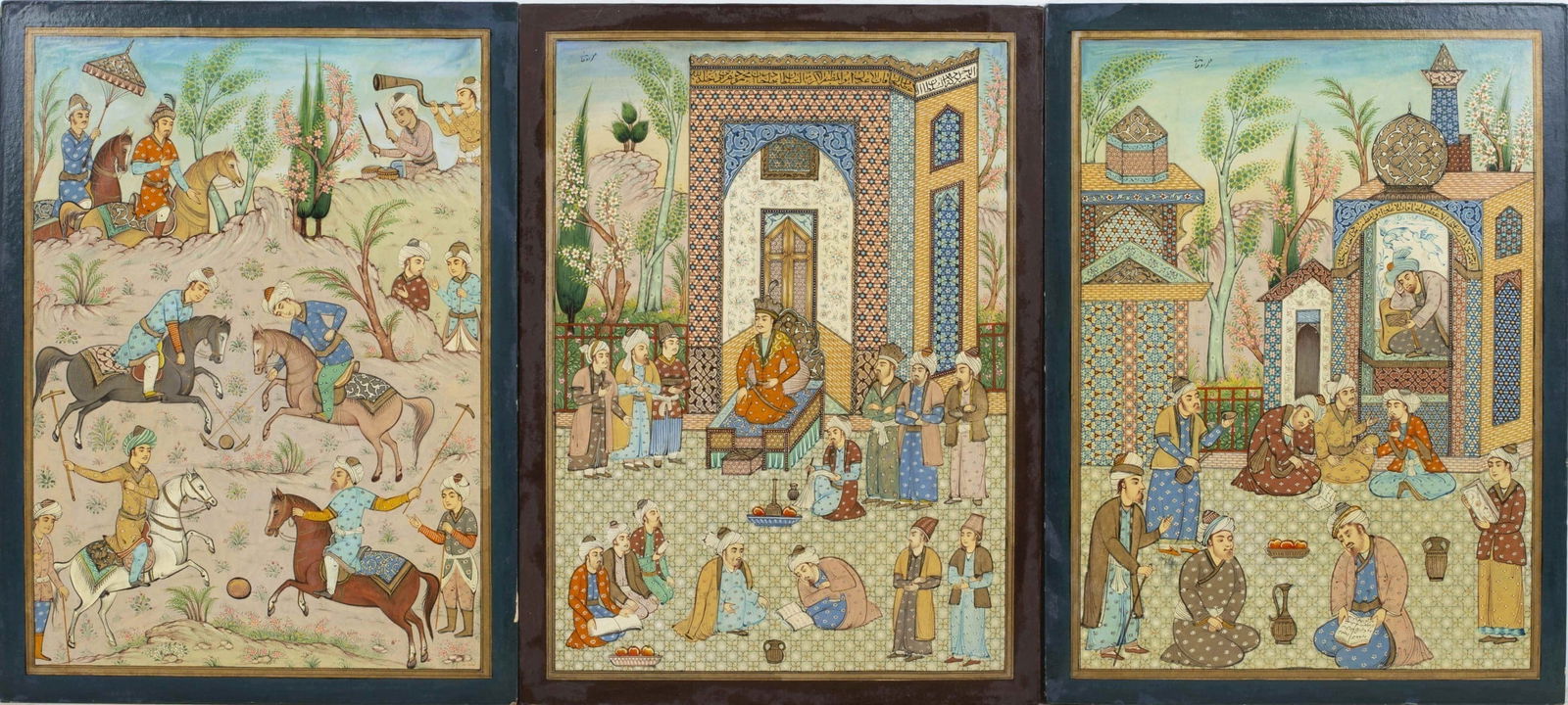 Three paintings by the artist Rouhani, 20th Century (1 of 5)