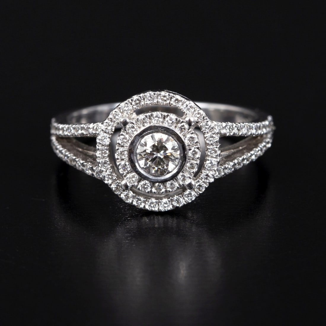 14K White Gold and 0.75 Carat Diamond Ring (1 of 4)