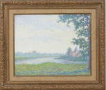Impressionist school "pastoral landscape" Europe (France?) early 20th century