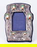 An Art Nouveau Silver and Polychrome Enamel Frame, England,