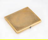 A Fine 14k Gold Cigarette Case, Western Europe, Late 19th Early 20th Century
