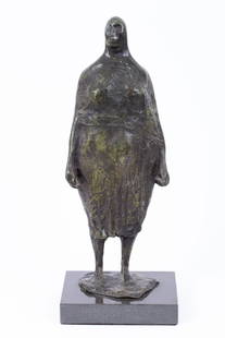 After Francisco Zuniga (1912-1998), Standing Woman: After Francisco Zuniga (1912-1998), Standing Woman Bronze sculpture with green patina Signed (on base). Height (including base): 43 cm Condition: For a full condition report, please email us